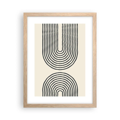 Poszter világos tölgy keretben - Bármelyik percben ... - 30x40 cm