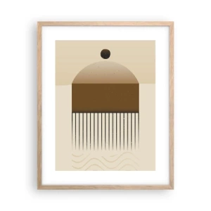 Poszter világos tölgy keretben - Különféle államok - 40x50 cm