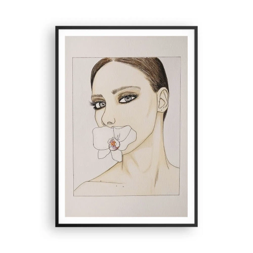 Poszter fehér keretben - Az elegancia és a szépség szimbóluma - 70x100 cm