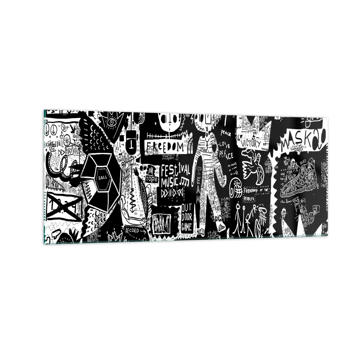 Üveg kép - A szellemi fiatalság törvényei és örömei - 100x40 cm