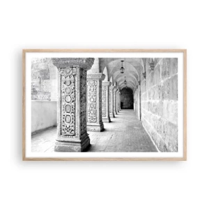 Poszter világos tölgy keretben - És hová megy...? - 91x61 cm