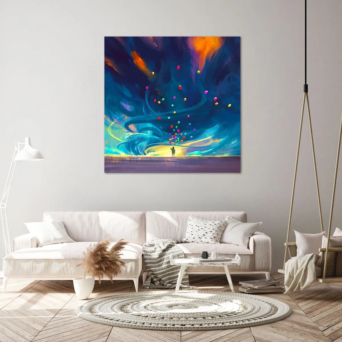 Vászonkép - A kék szélnek - 70x70 cm