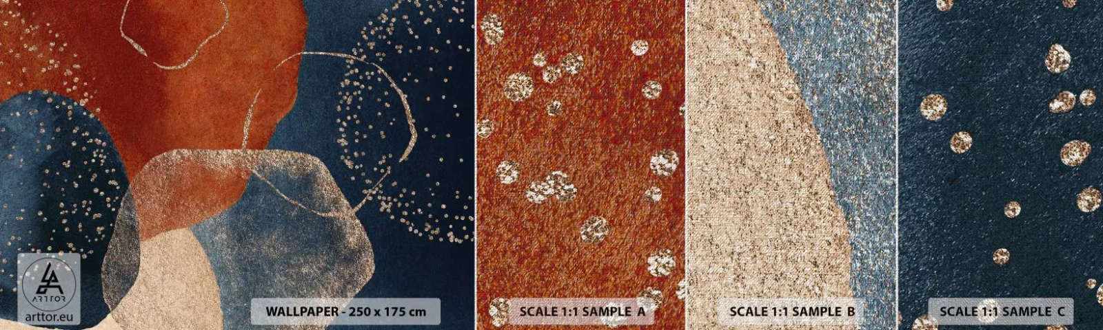 Fotótapéta Minta Premium Canvas - A lét könnyedsége - Absztrakció, Darab, Modern művészet - 100x30 cm