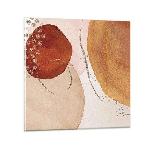 Üveg kép - Gömbölyűség és mozgás - 30x30 cm