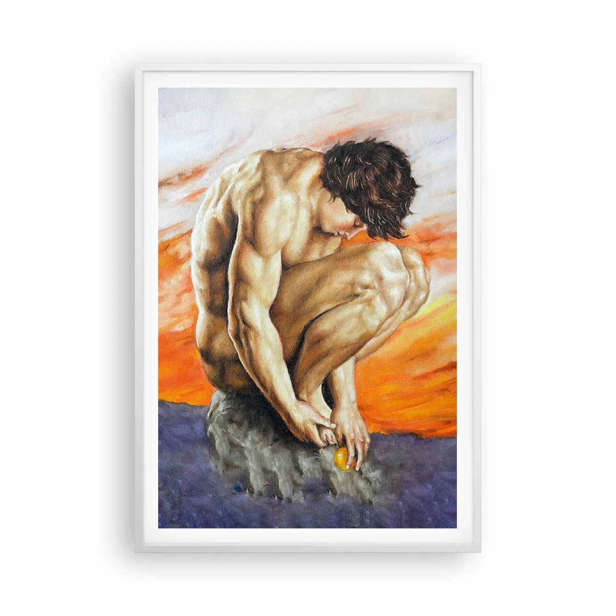 Poszter fekete keretben - Elmerülve önmagában - 70x100 cm