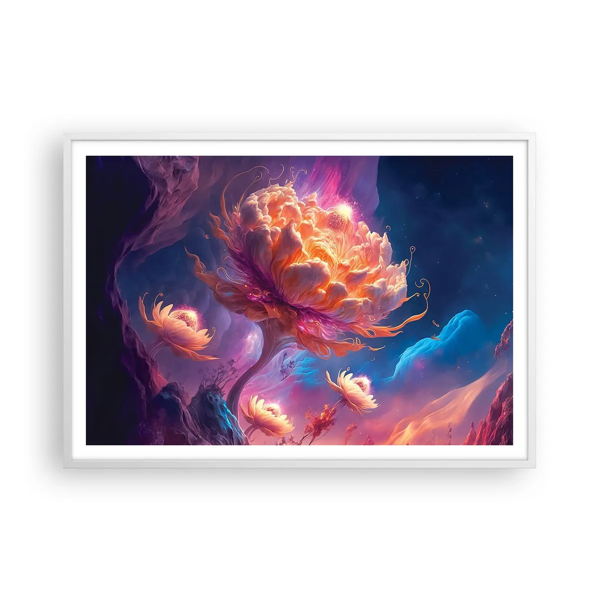 Poszter fekete keretben - Egy másik világ - 100x70 cm