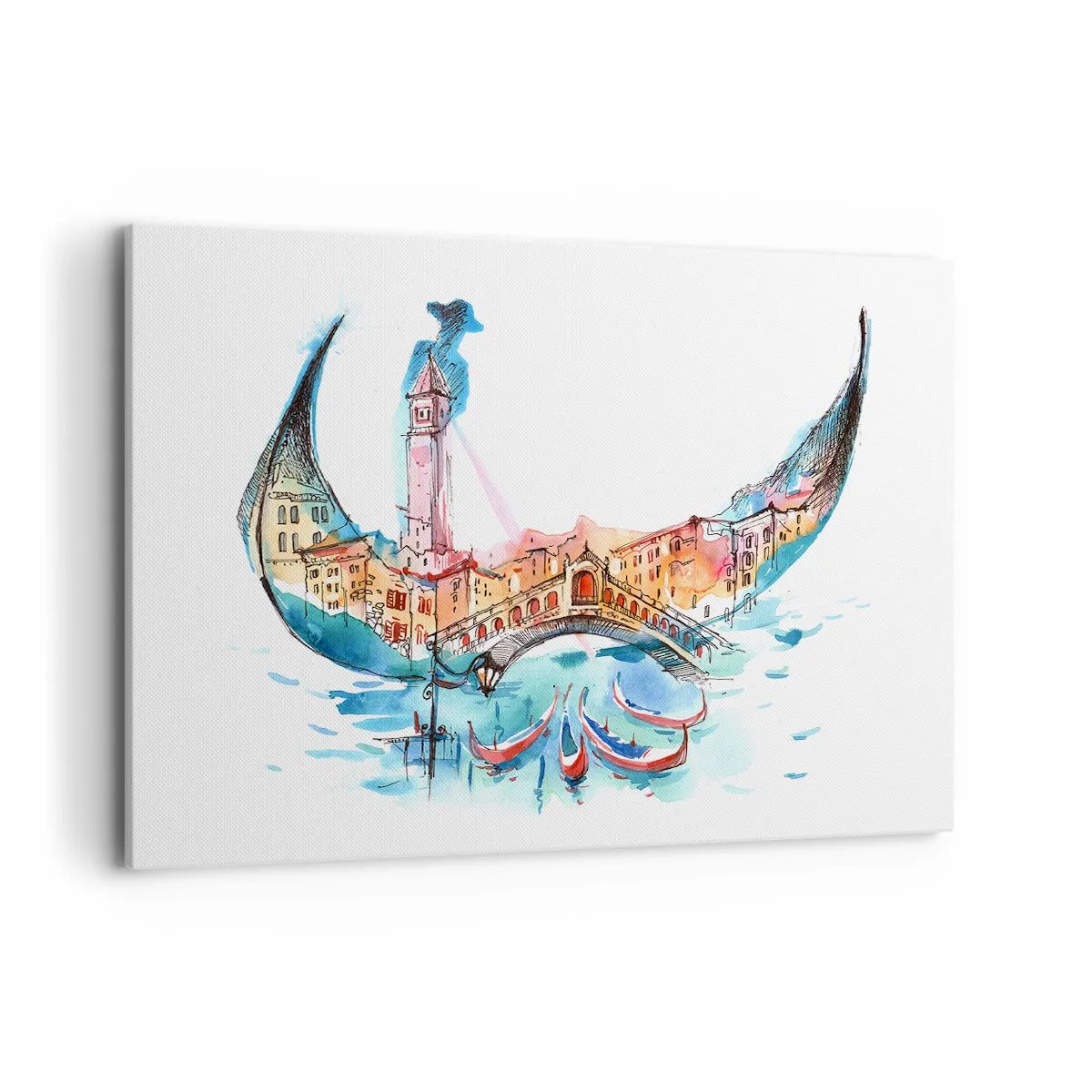 Vászonkép - A városon keresztül hajózunk - 100x70 cm