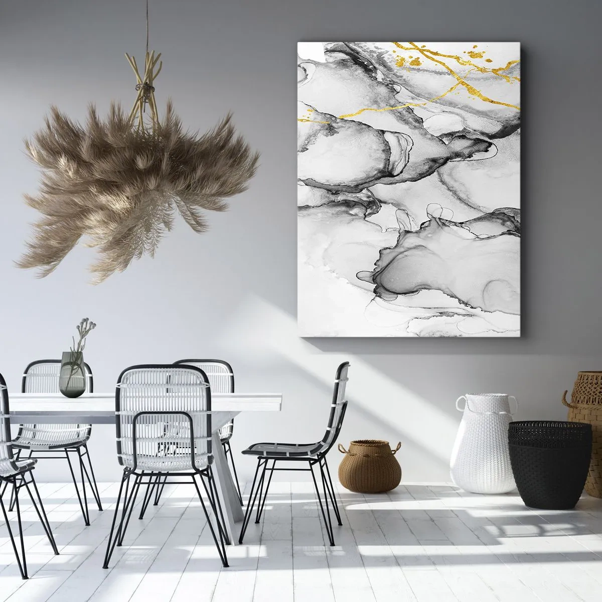 Vászonkép - Arany motívumú kompozíció - 50x70 cm