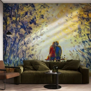 Öntapadós Fotótapéta Deluxe Sticker - Varázslatos pillanat - Pár szerelmes, Park, Természet - 250x175 cm