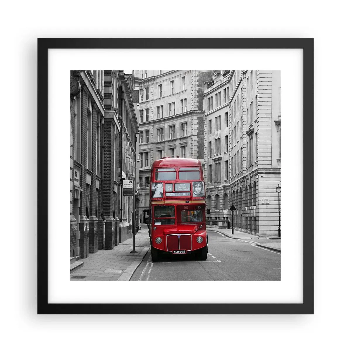 Poszter fehér keretben - A mindennapi életnek nem kell szürkének lennie - 40x40 cm