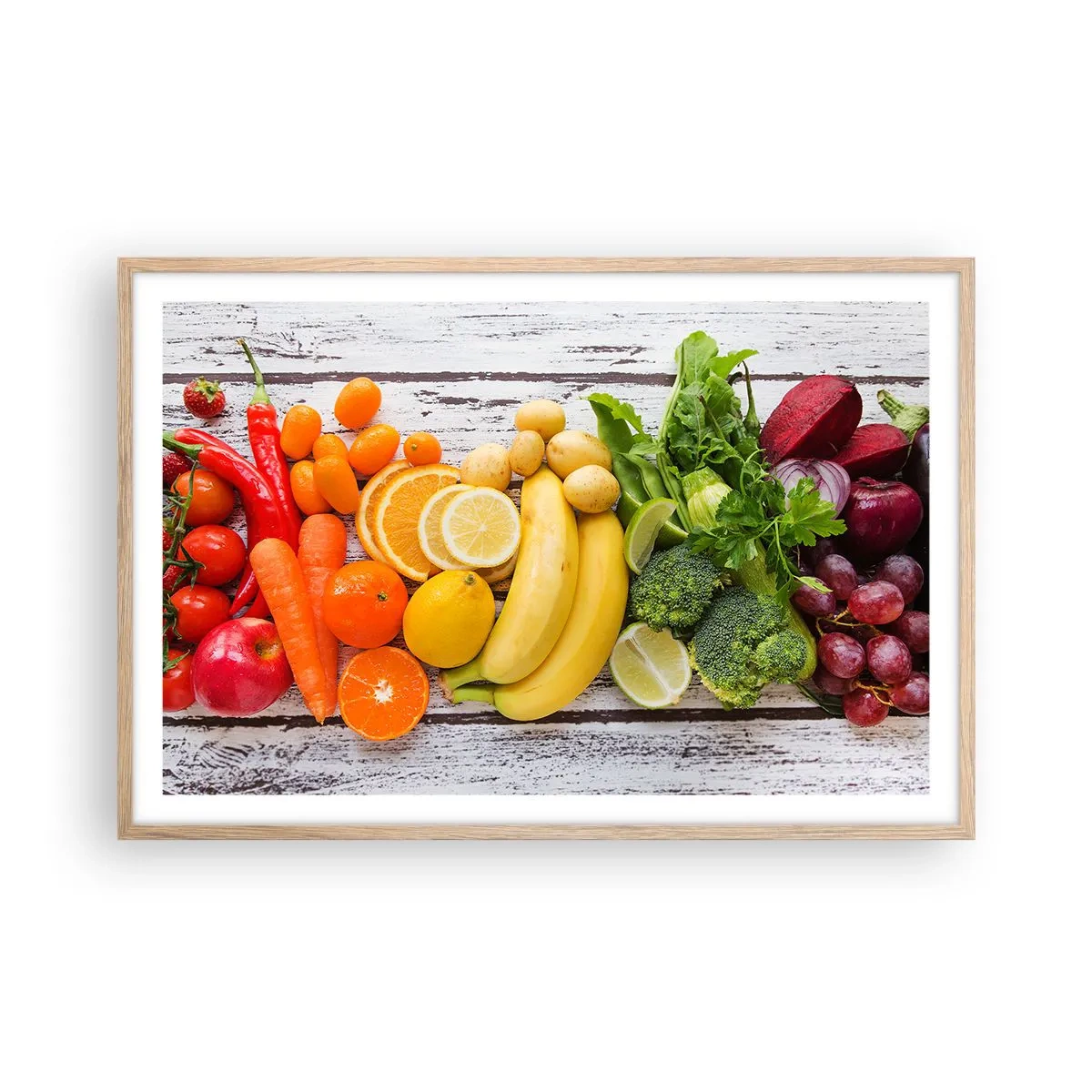 Poszter világos tölgy keretben - Ez nem elég? - 91x61 cm