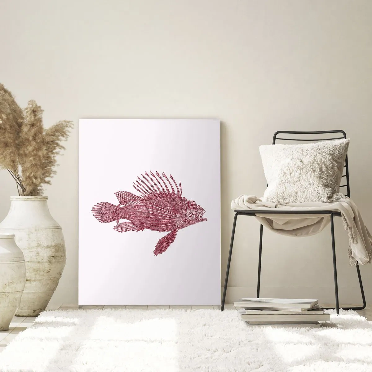 Üveg kép - Egzotikus vizek lakója - 50x70 cm