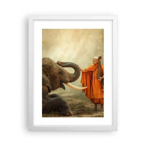 Poszter fekete keretben - Találkozás az utazáskor - 30x40 cm