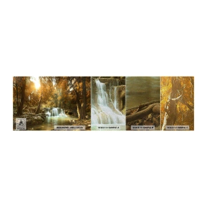 Fotótapéta Minta Premium Sand - Park kaszkád - Tájkép, Vízesés, Erdő - 100x30 cm