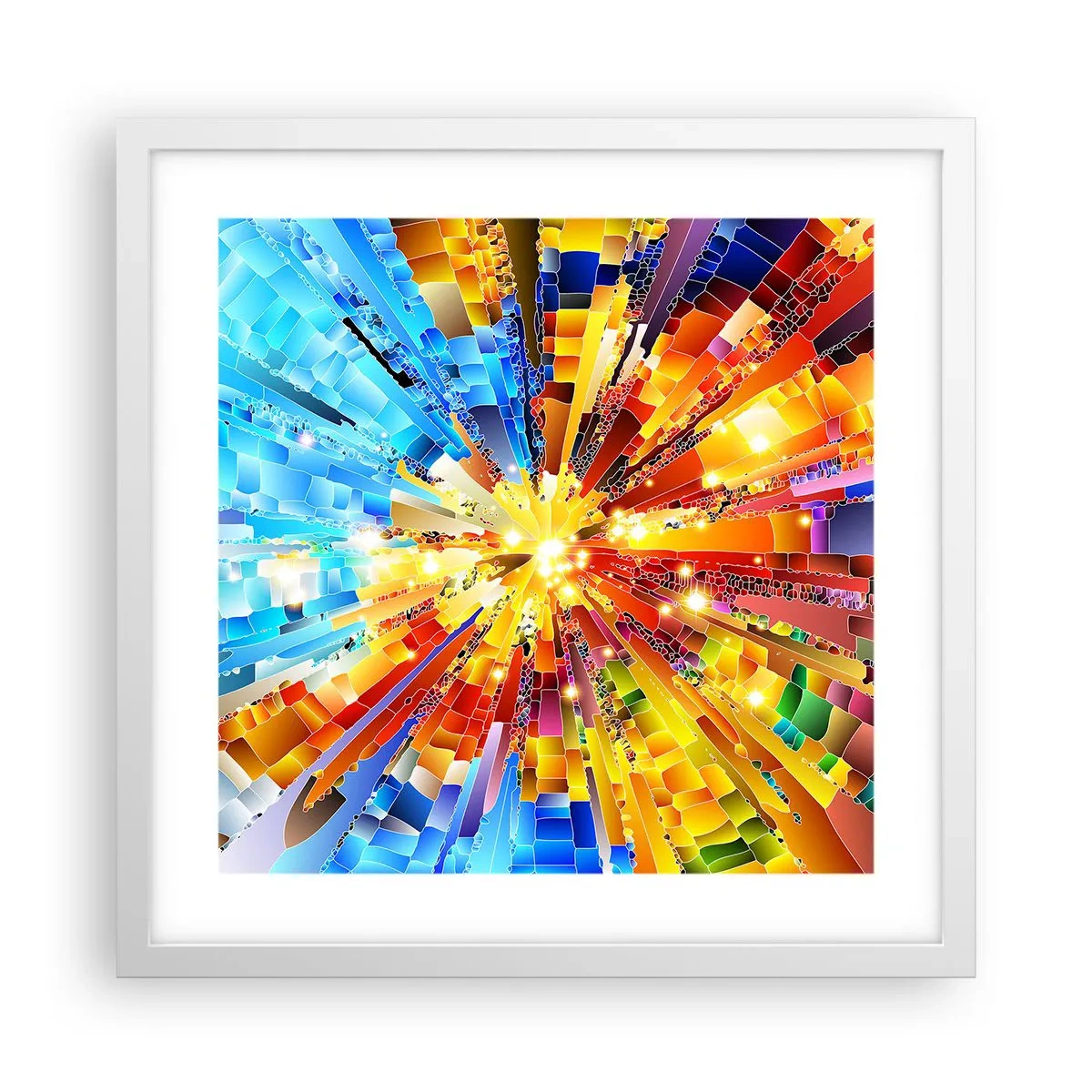 Poszter fekete keretben - In medias res - 40x40 cm