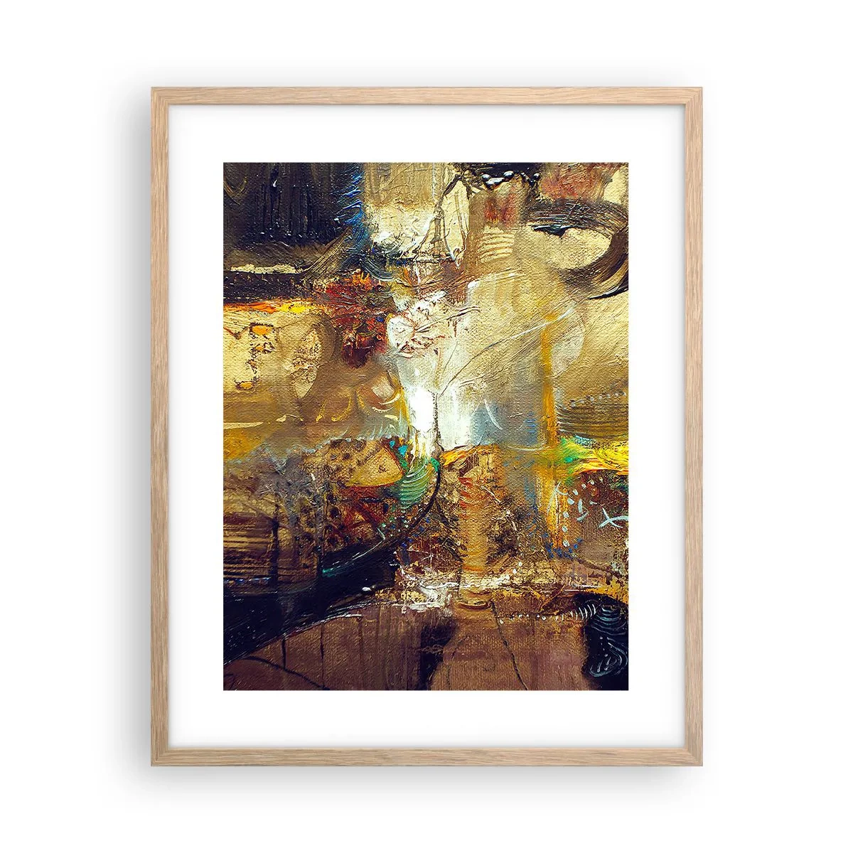 Poszter világos tölgy keretben - Hideg, melegebb,meleg - 40x50 cm