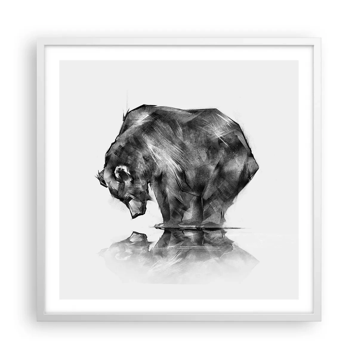 Poszter fekete keretben - Jó látni rokont - 60x60 cm