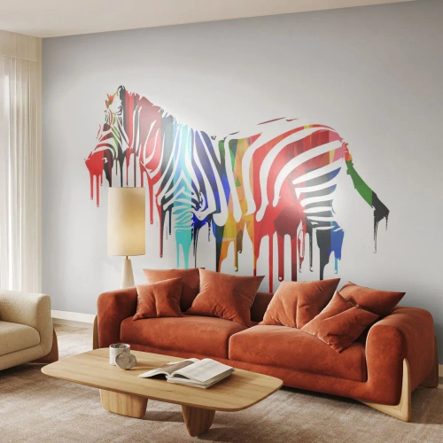 Fotótapéta Premium Canvas - Nem csak fekete-fehér - Absztrakció, Borda, Grafika - 400x280 cm