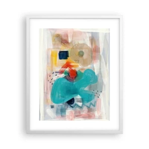 Poszter fekete keretben - Színes játék - 40x50 cm