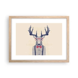 Poszter világos tölgy keretben - Mókás extravagancia - 40x30 cm