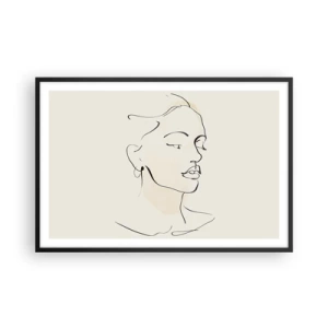 Poszter fehér keretben - Bizonyos vonallal - 91x61 cm