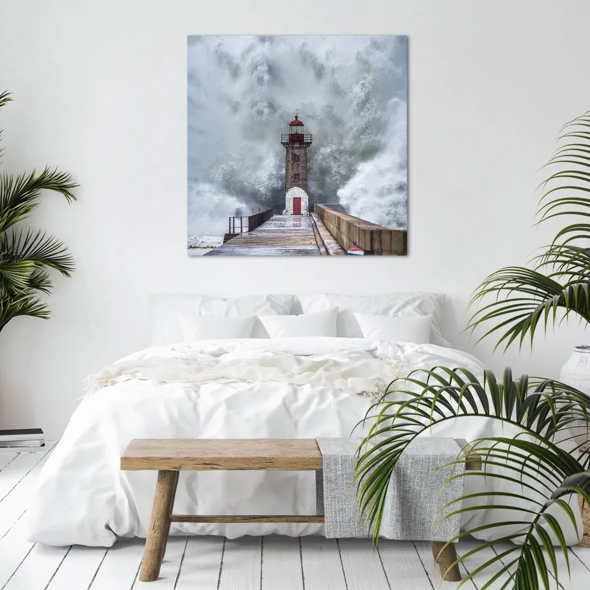 Vászonkép - A vizek ordítása, a vihar zaja - 60x60 cm