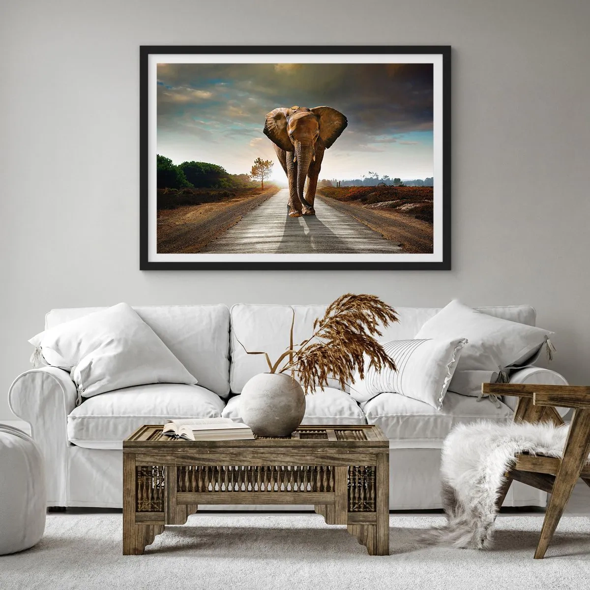 Poszter fehér keretben - És egyáltalán nem porcelánraktárban - 70x50 cm