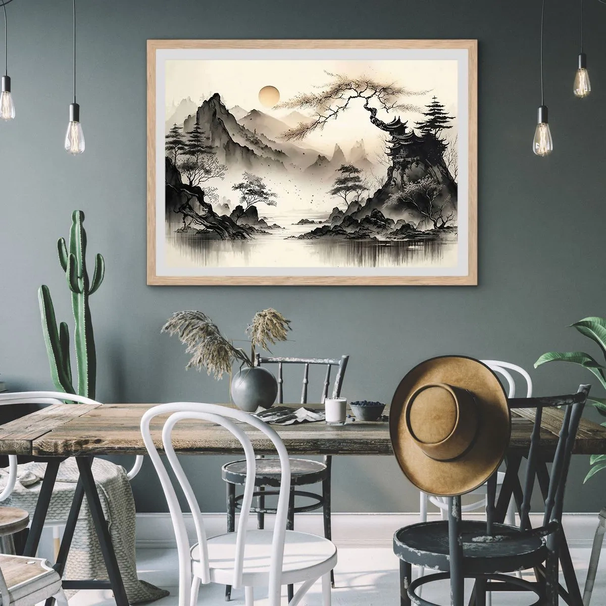 Poszter világos tölgy keretben - A Kelet egyedülálló varázsa - 50x40 cm