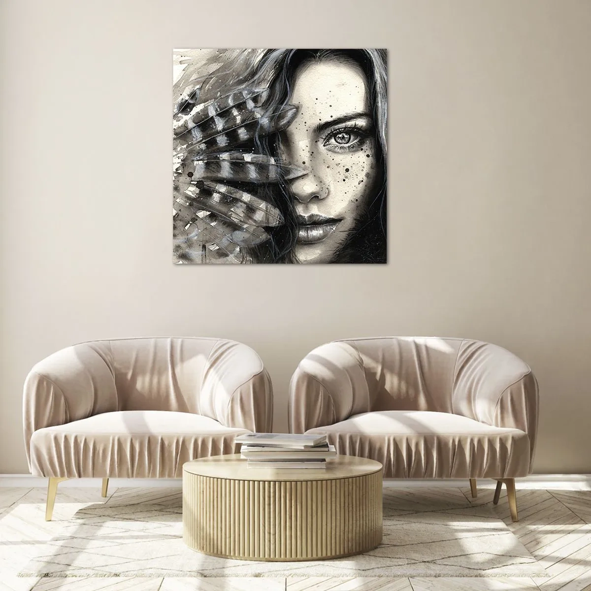 Üveg kép - Vad gyönyör - 70x70 cm