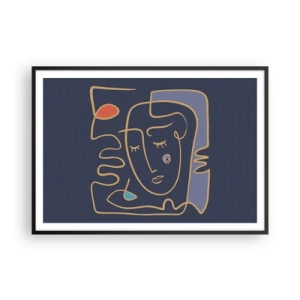 Poszter fehér keretben - Álmodozásban - 100x70 cm