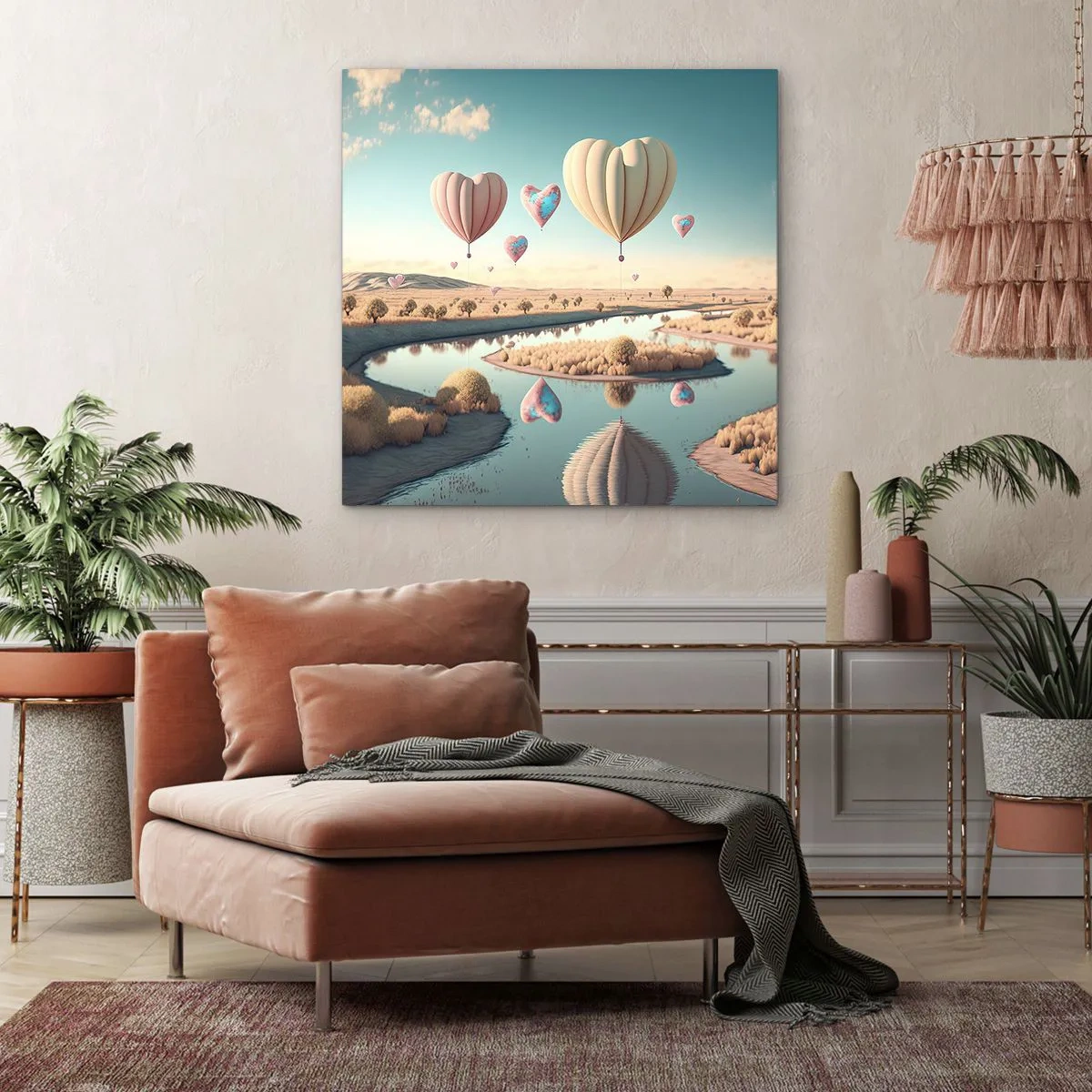 Vászonkép - A szerelem szárnyalni hagy - 70x70 cm