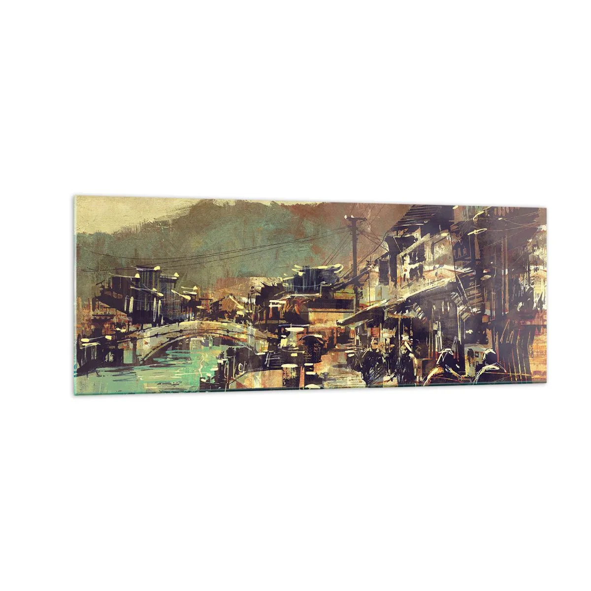 Üveg kép - Az élet, mint a szürke gazdagság - 140x50 cm