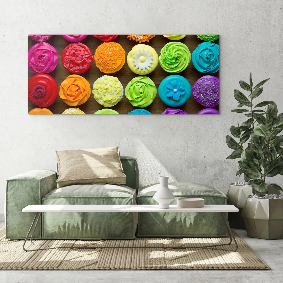 Üveg kép - Mindegyik más - mindegyik finom - 100x40 cm
