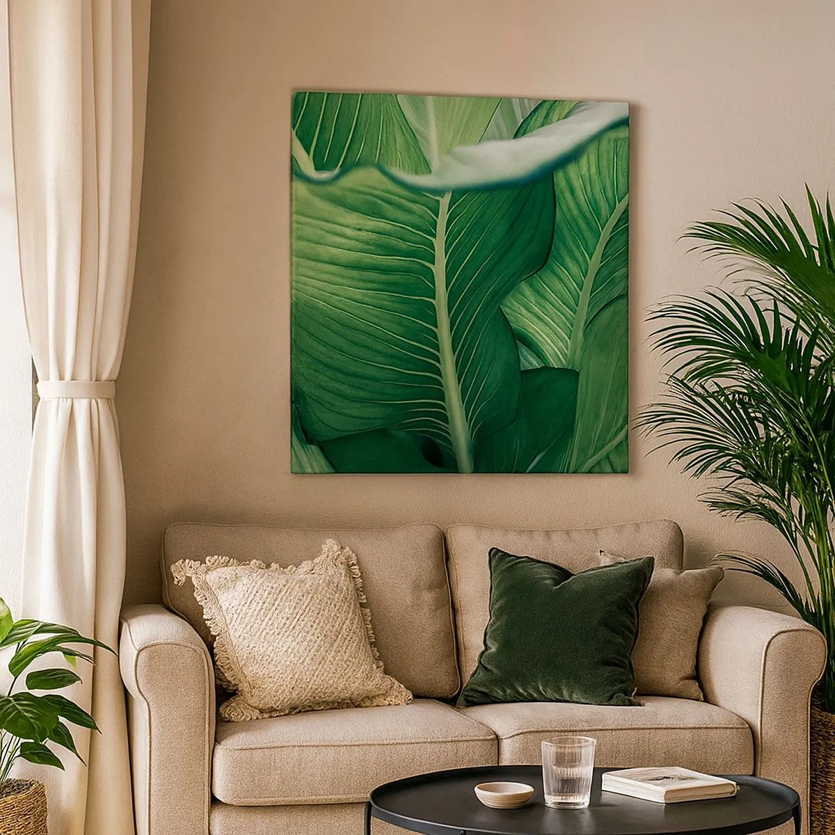 Vászonkép - Intenzíven zöld élet - 30x30 cm