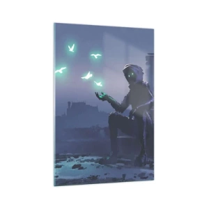 Üveg kép - Az élet vissza fog térni - 70x100 cm