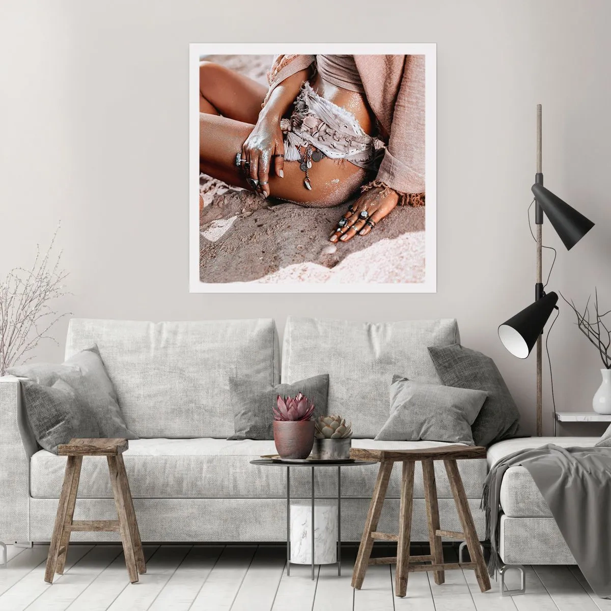 Poszter - A hullámok vetettek partra? - 60x60 cm