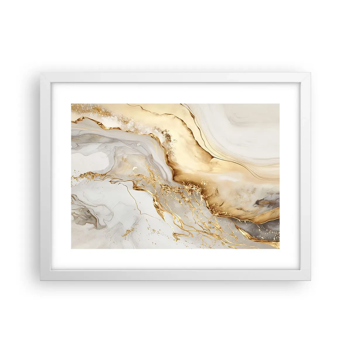 Poszter fekete keretben - Absztrakció: szépség és jóság - 40x30 cm