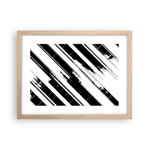 Poszter világos tölgy keretben - Intenzív és dinamikus kompozíció - 40x30 cm