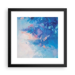 Poszter fehér keretben - Téli absztrakció - 30x30 cm