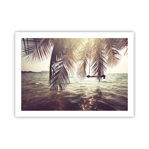 Poszter - Tetszés szerint hintázhat a felhők között - 70x50 cm