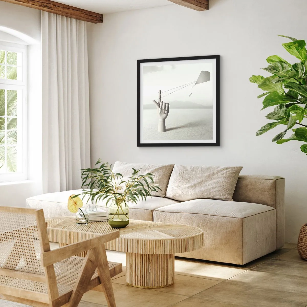 Poszter fehér keretben - Erőpróba - 50x50 cm