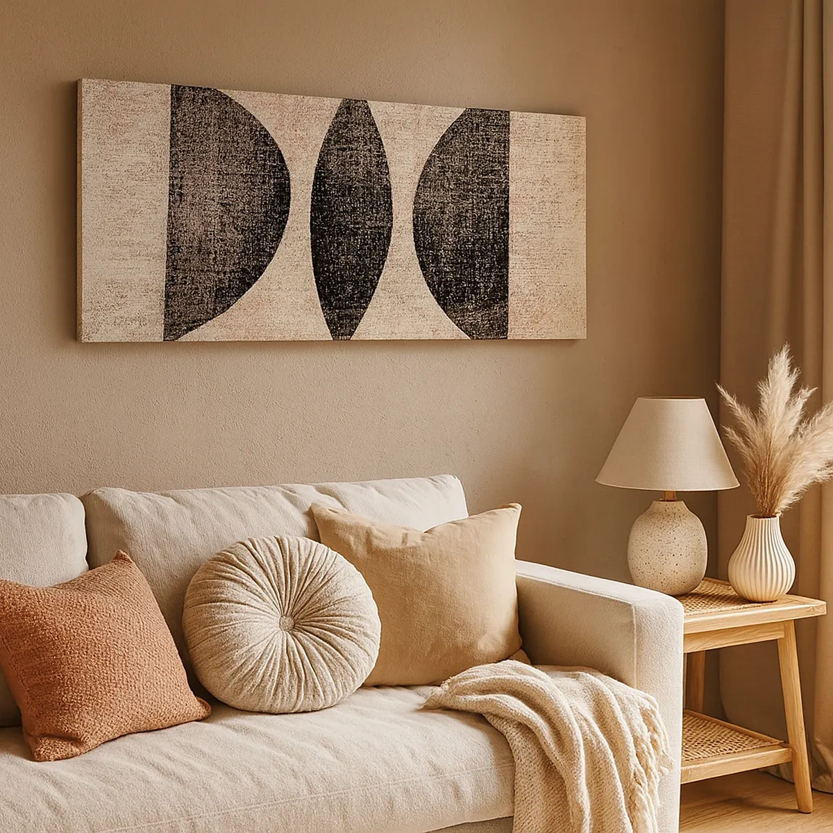 Vászonkép - Etnikai absztrakció - 30x30 cm