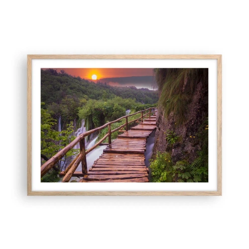 Poszter világos tölgy keretben - Hihetetlen szépség - 70x50 cm