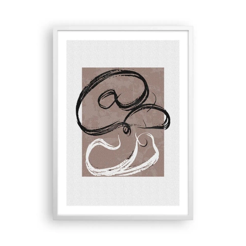 Poszter fekete keretben - Kompozíció - a teljesség keresése - 50x70 cm