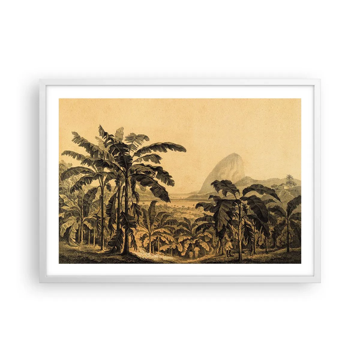 Poszter fekete keretben - Gyarmati klímában - 70x50 cm