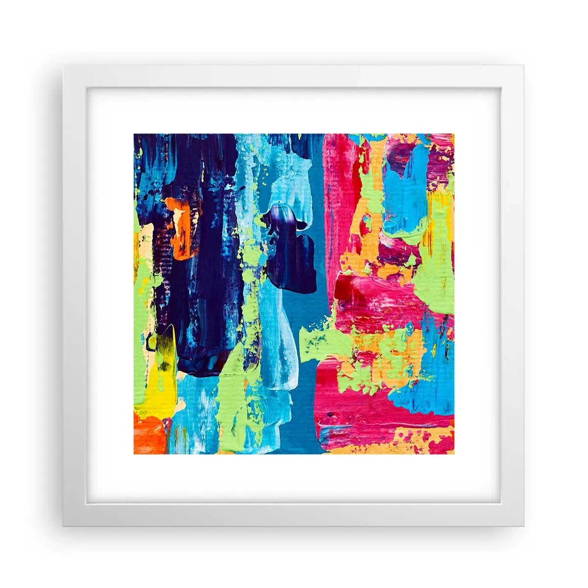 Poszter fekete keretben - Az élet gyönyörű! - 30x30 cm