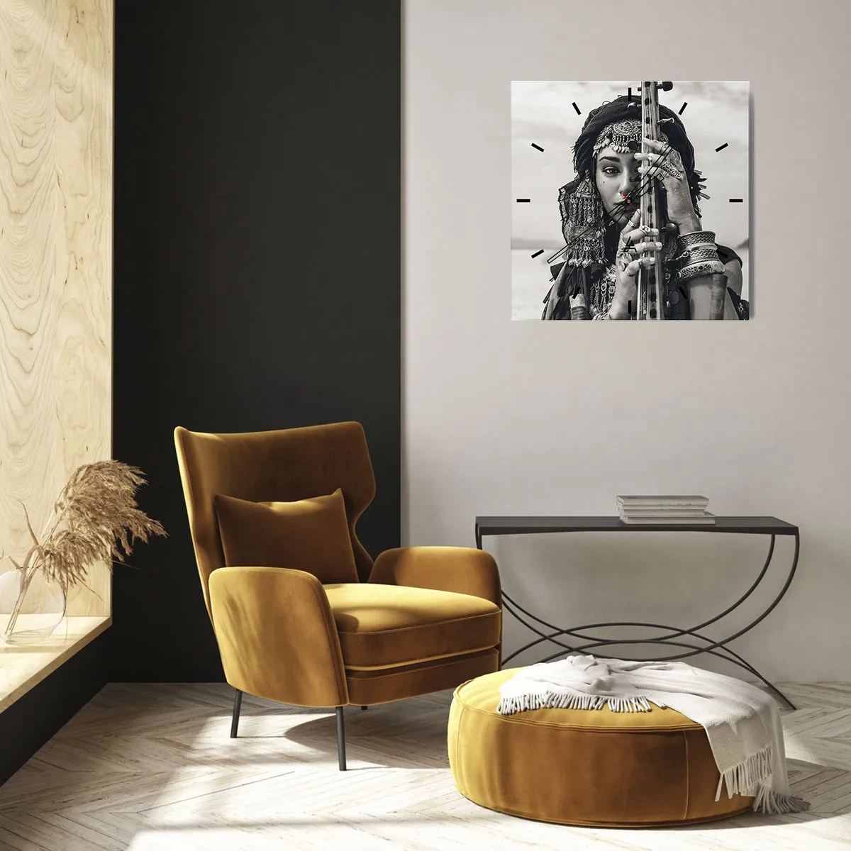 Falióra, Óra - Csak a keleti zene - 30x30 cm