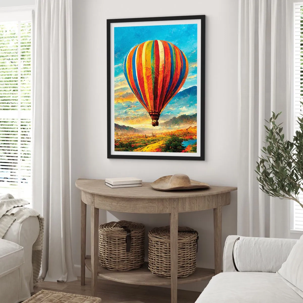 Poszter fehér keretben - A csendben többet látsz - 70x100 cm