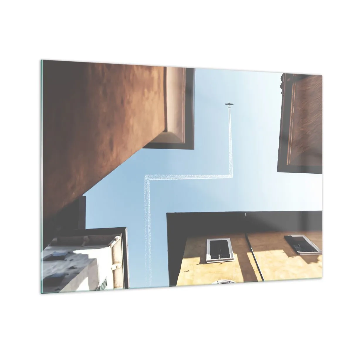 Üveg kép - A városi labirintus felett - 100x70 cm