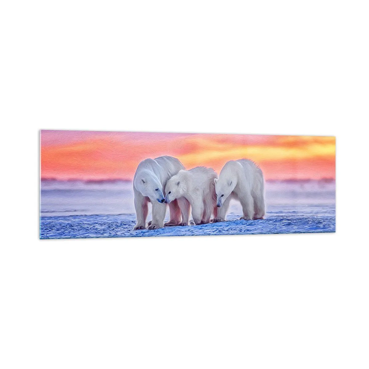 Üveg kép - Elég a családi meleg - 160x50 cm